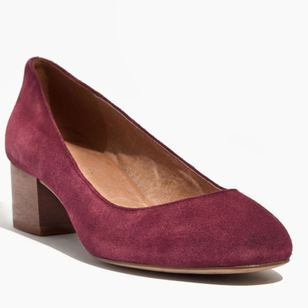 Madewell Maroon Ella Pumps